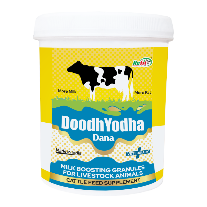 Milk Boosting Calcium Supplement for Cow, Cattle and Dairy Farm Animals, 1 Kg, DoodhYodha Dana